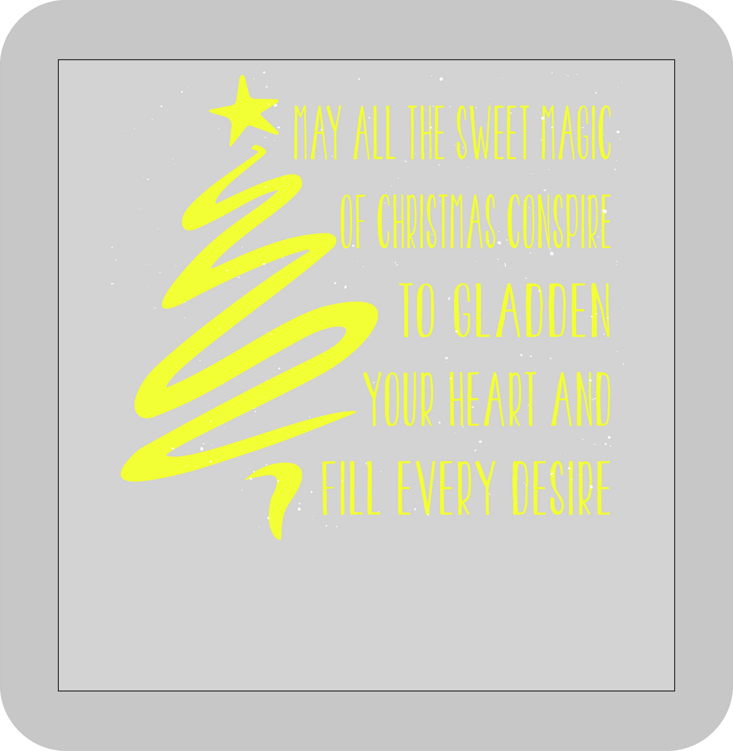 Christmas , May all the sweet magic of Christmas conspire to gladden your heart and fill every desire -DTF transfer