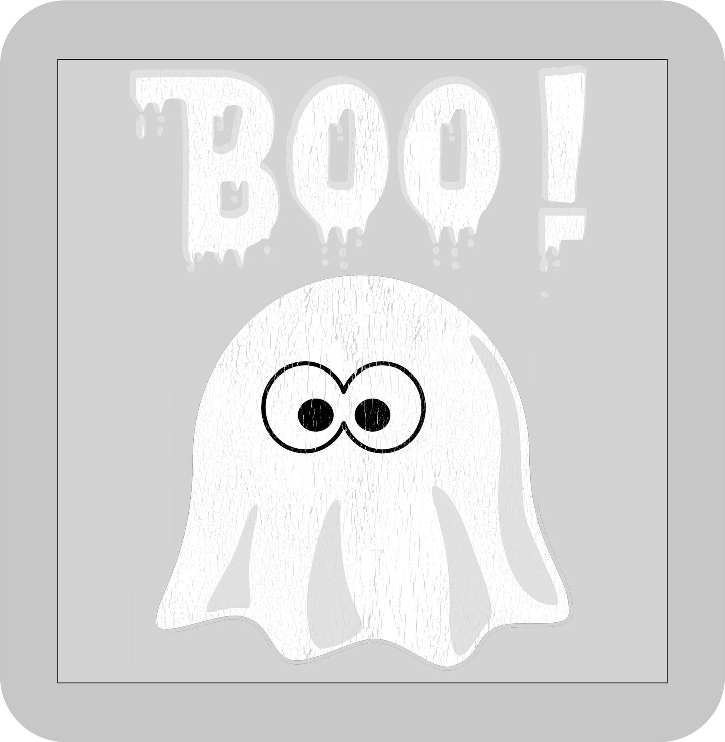 Halloween , BOO! with a little ghost -DTF transfer