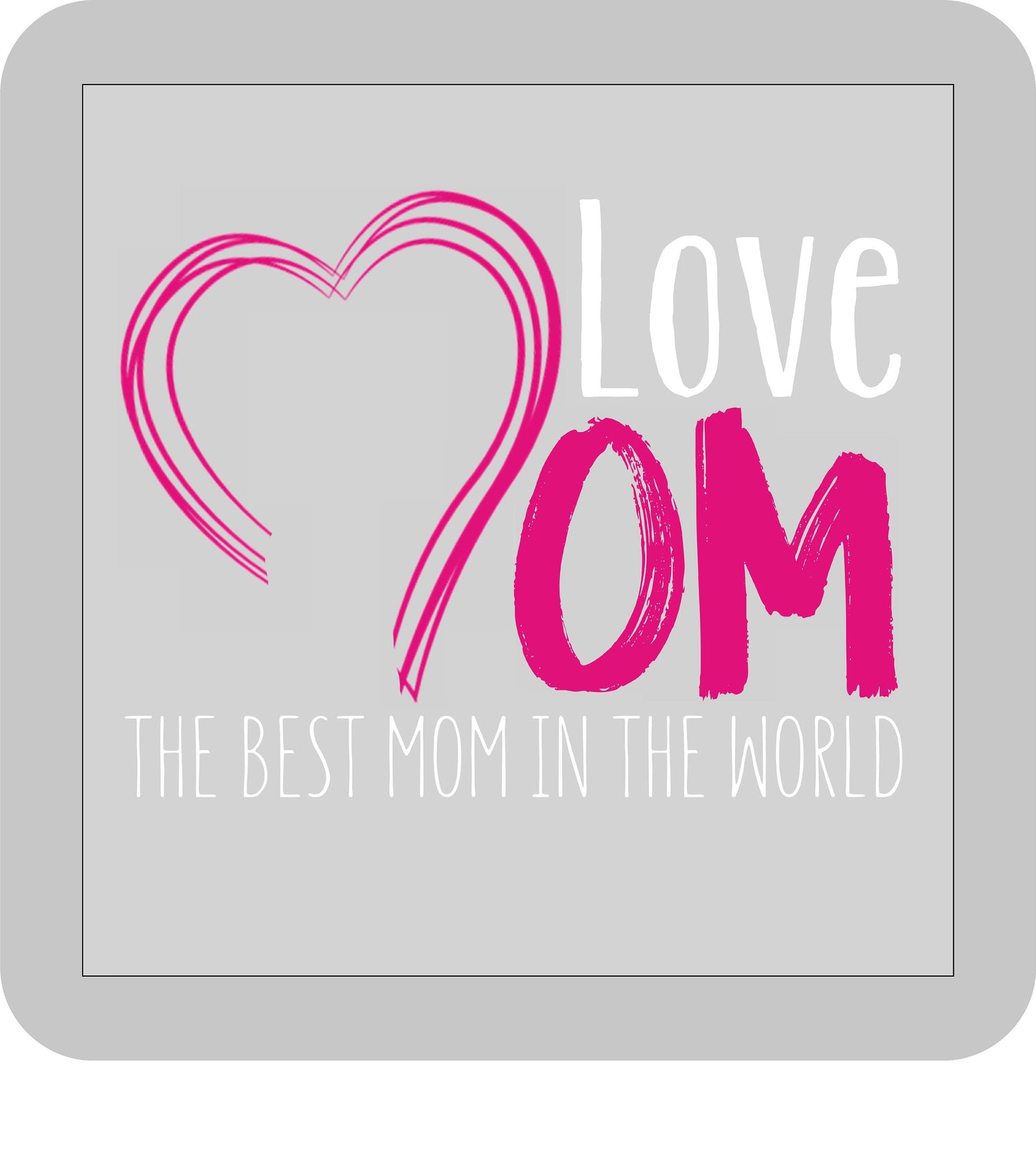 Mother's Day, Love Mom- The Besr Mom in the World -DTF transfer