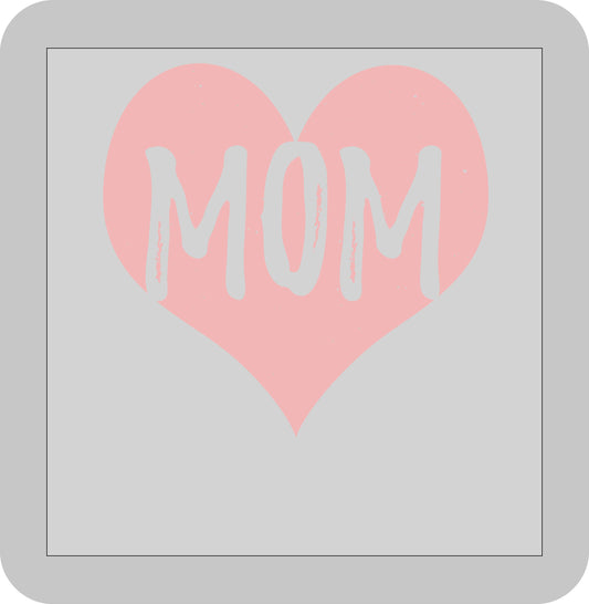 Mother's Day, MOM in a Heart-DTF transfer