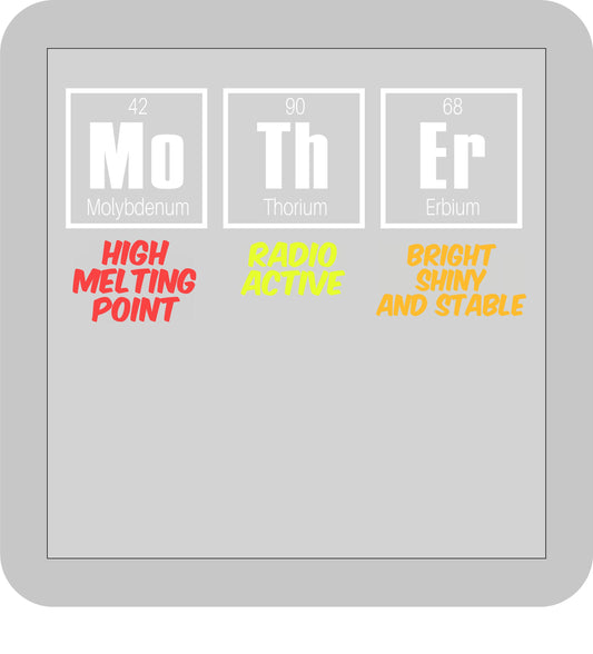 Mother's Day, MOTHER Periodic Table-DTF transfer