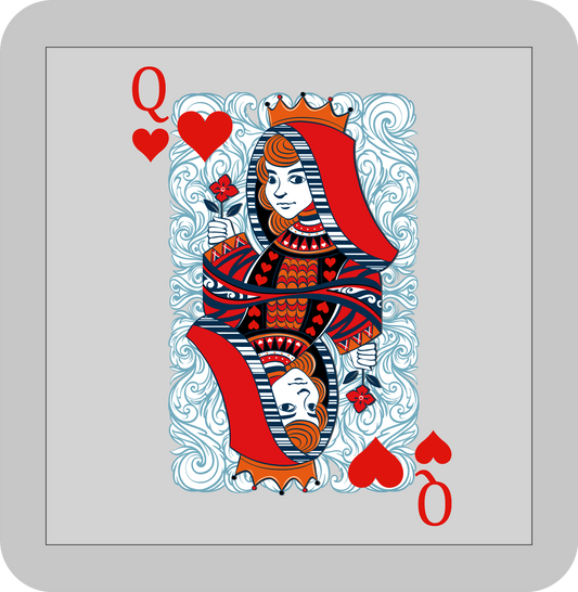 Valentine's day, QUEEN OF HEARTS -DTF transfer