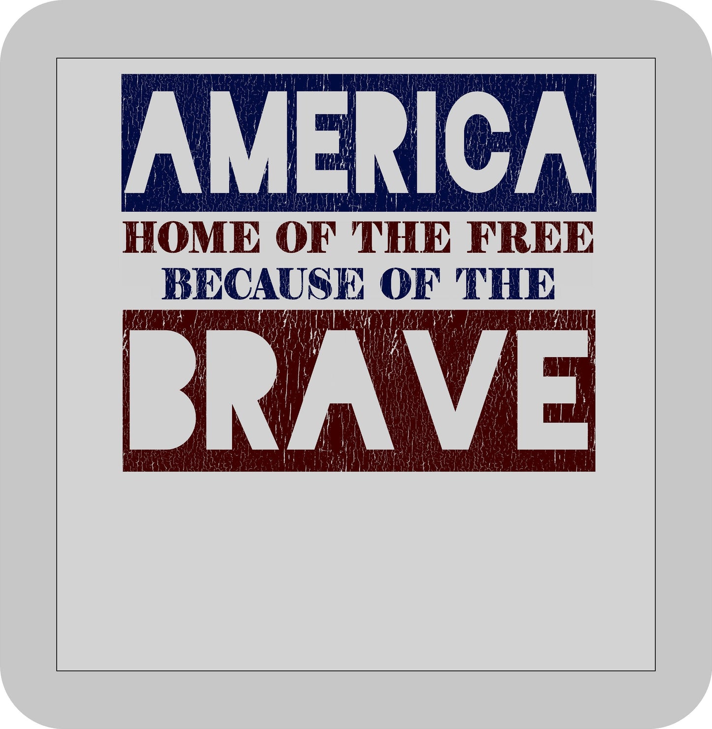 Memorial/Veteran's Day, America Home of the Free because of the Brave-DTF transfer