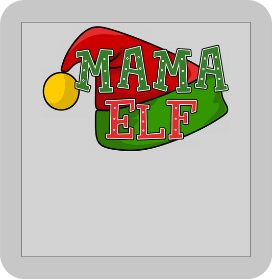 Christmas , Mama Elf -DTF transfer