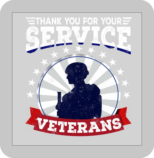 Memorial/Veteran's Day, Thank you for your Service Veterans -DTF transfer