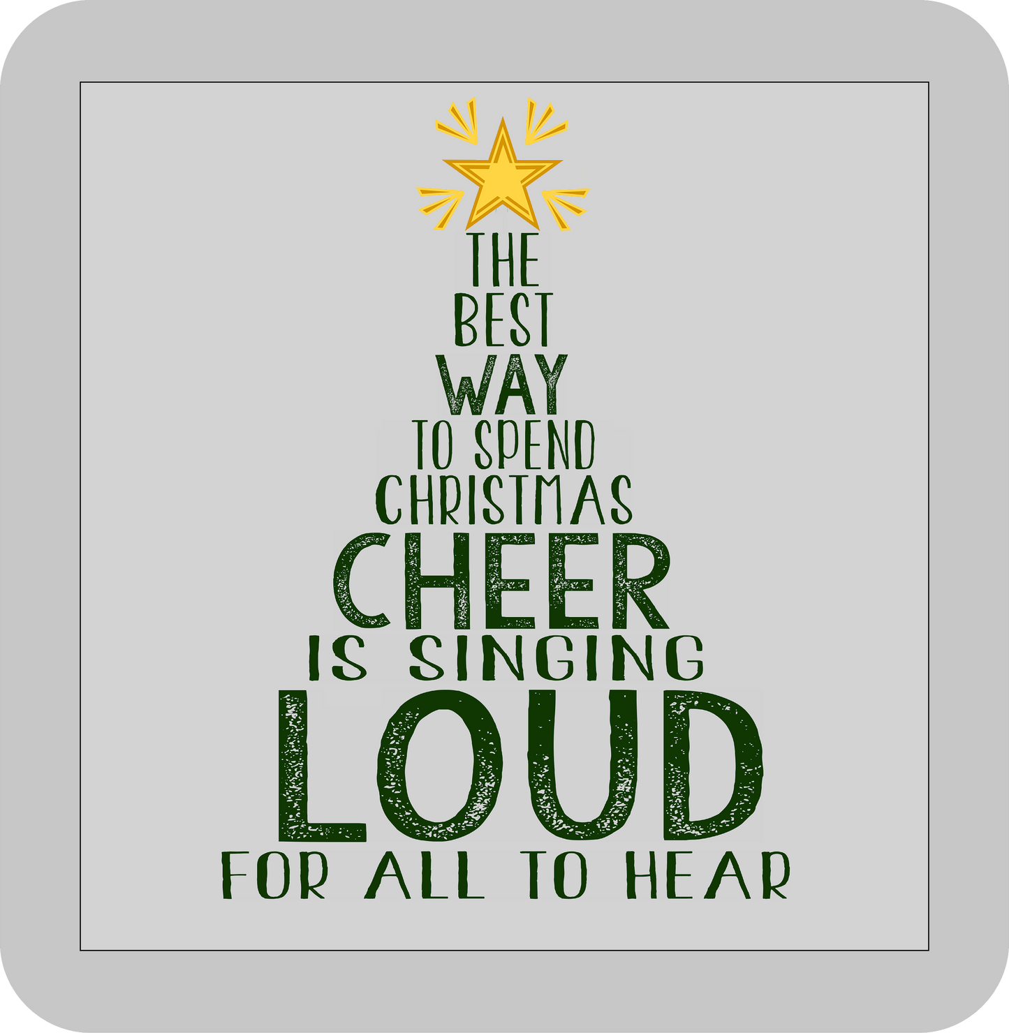 Christmas , The best way to spend Christmas Cheer is singing loud for all to hear -DTF transfer