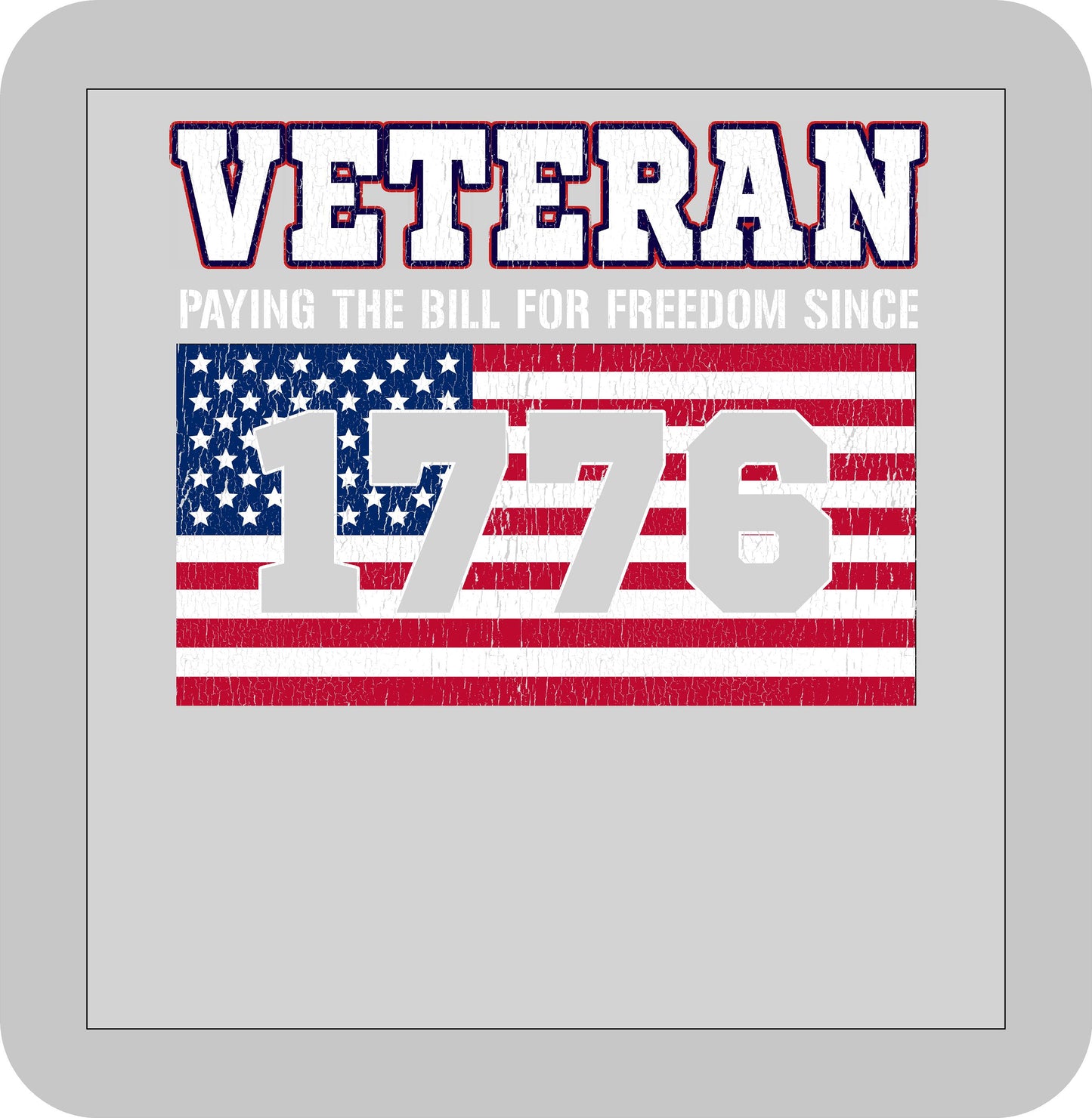 Memorial/Veteran's Day,Veteran Paying the bill for freedom since 1776-DTF transfer